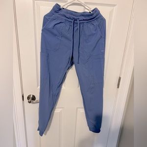 Dickies jogger scrub bottoms ceil blue